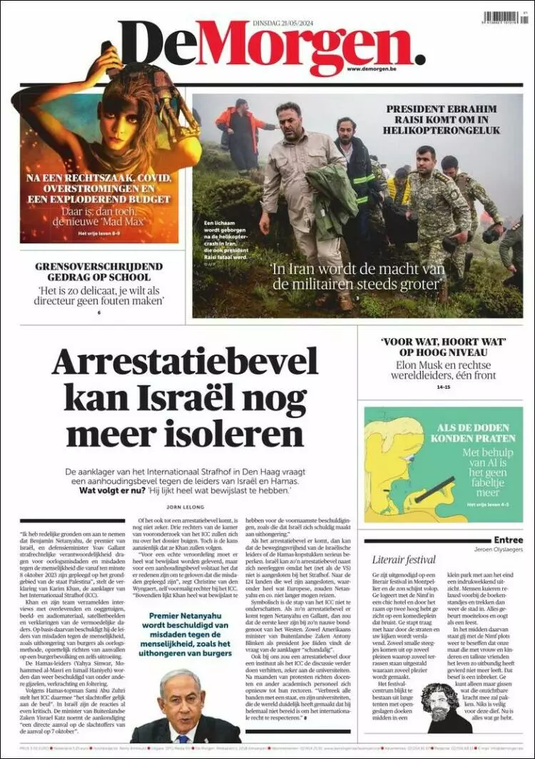 Prima-pagina-de morgen-edizione-di-oggi-21-05-2024